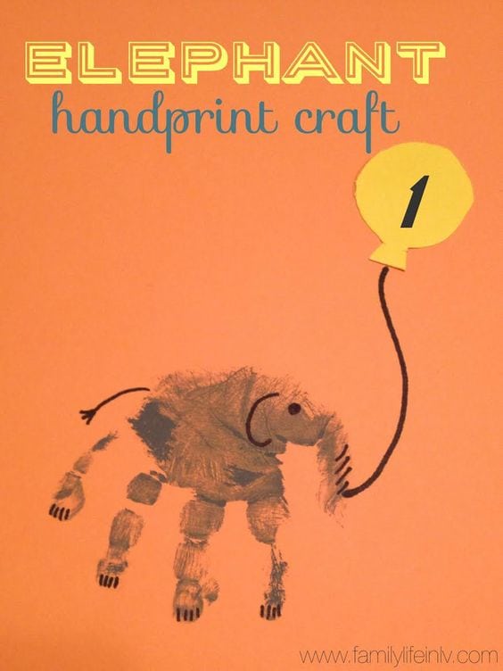 Elephant Handprint Craft