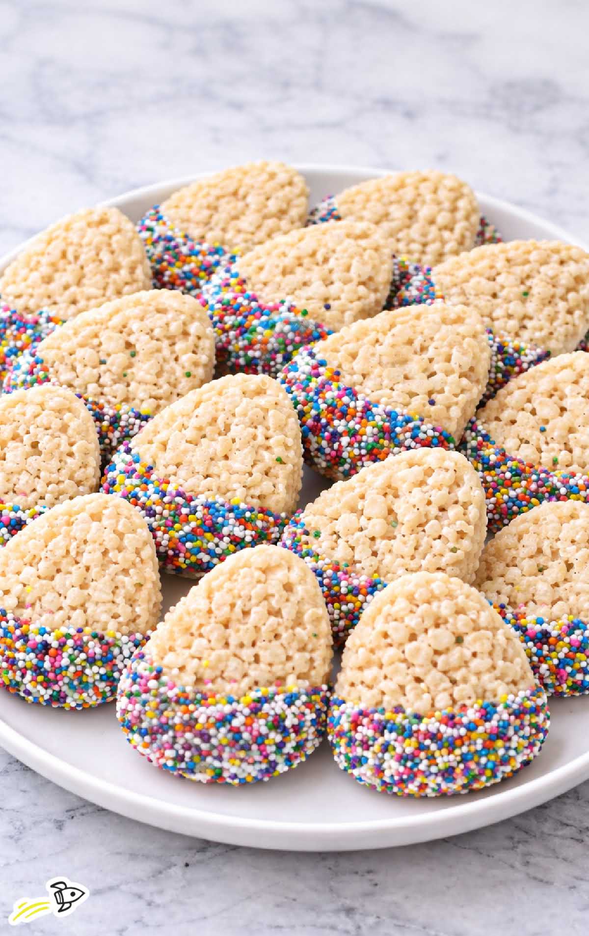 a pile of easter cookies on a plate