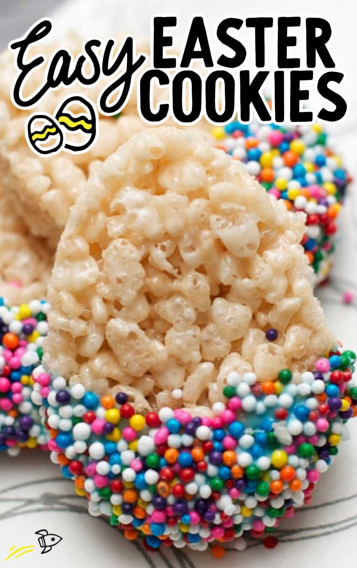 close up of easter cookies