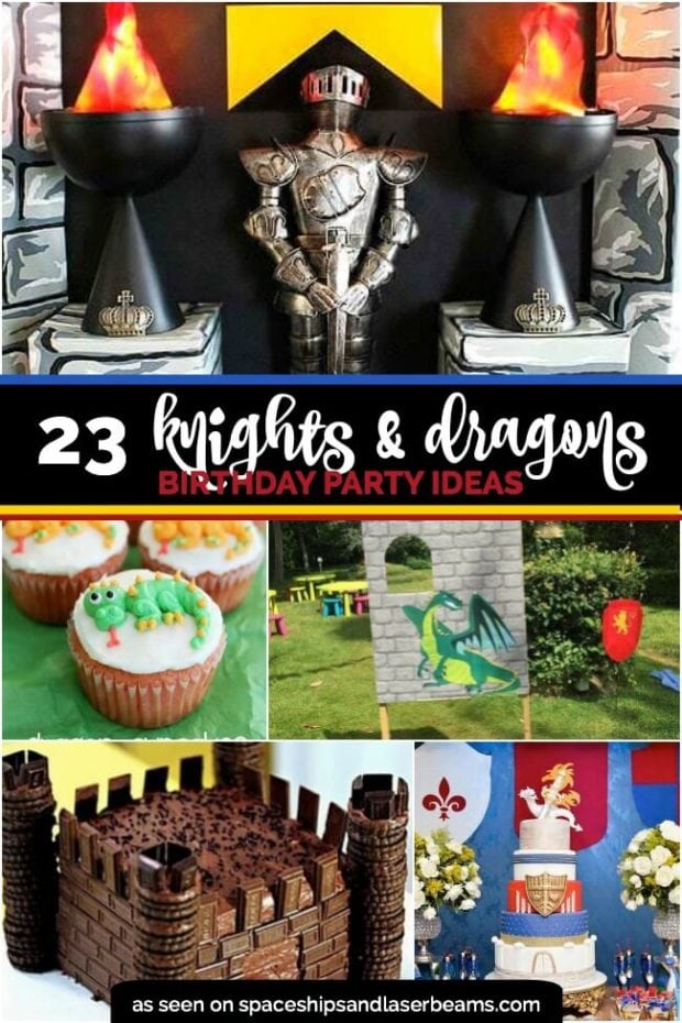 23 Magical Knights And Dragons Party Ideas Spaceships And Laser Beams