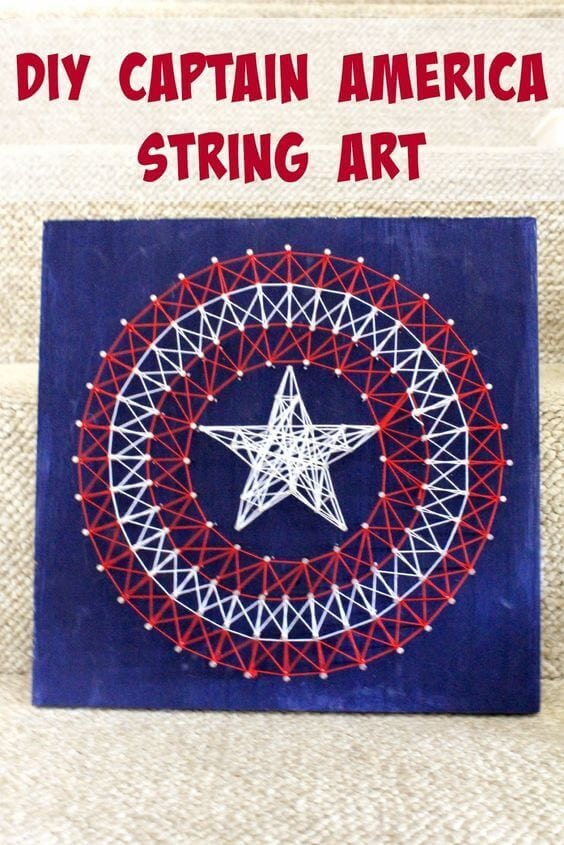 21 Captain America String Art Party Ideas