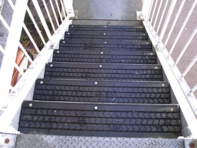 Tire Tread Stairs