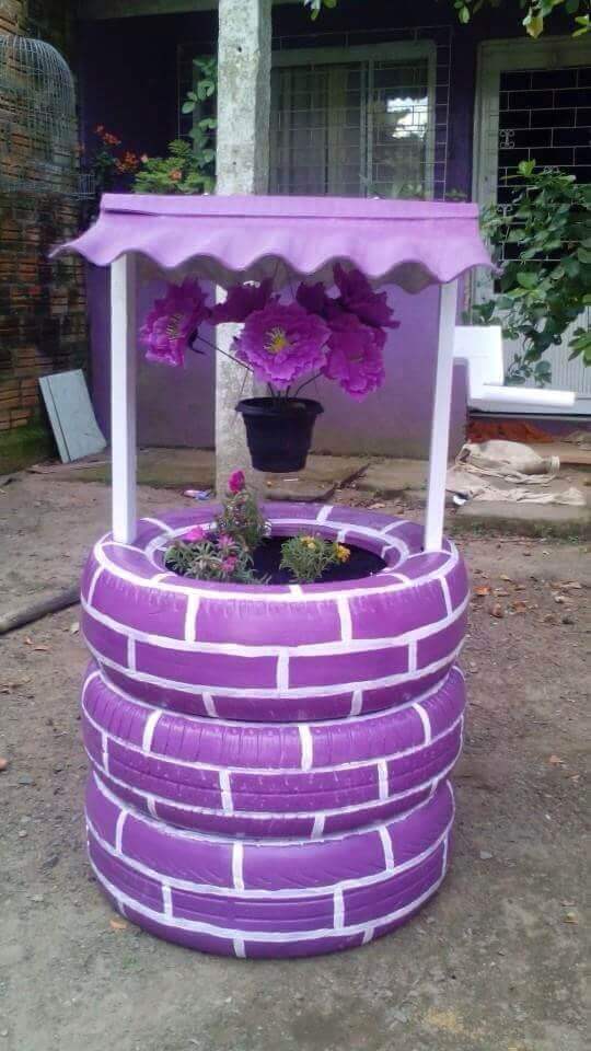 Tire Wishing Well Project Idea