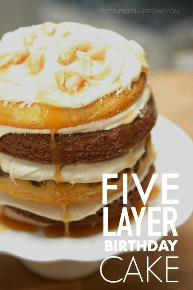 Five Layer Birthday Cake