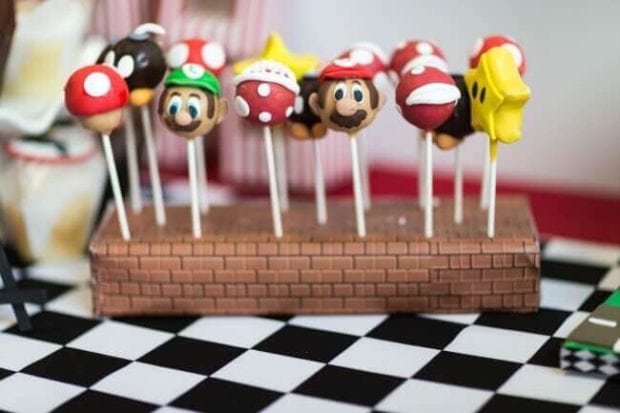 These Mario Brothers cake pops are wonderfully cute as well as tasty and theme-appropriate.