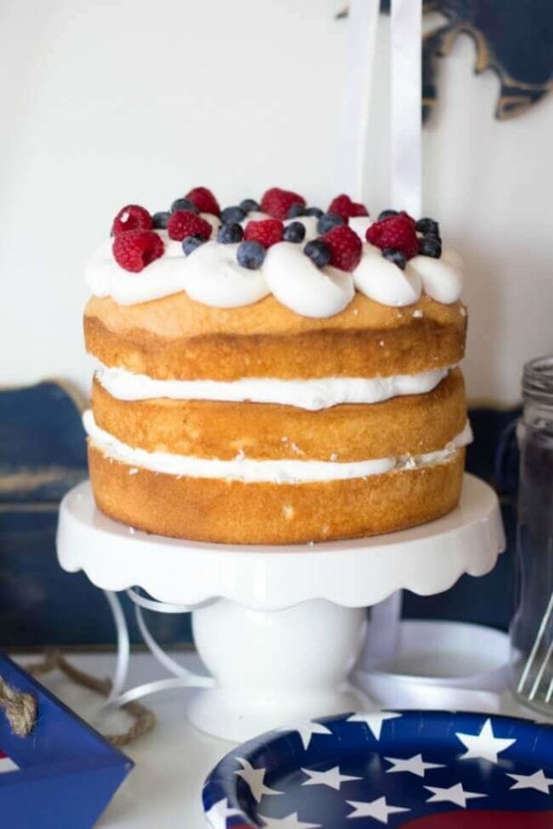 Fourth of July Party Ideas + An Angel Food Cake - Spaceships and Laser