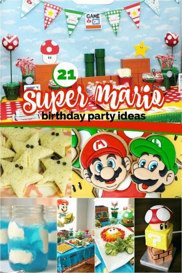 super mario bros birthday party decorations