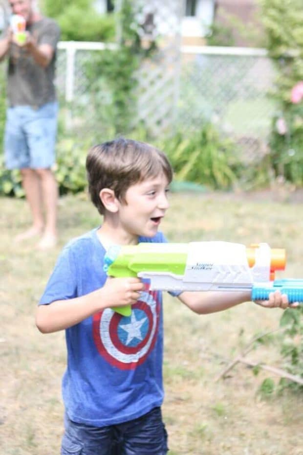 Fun Backyard Summer Party Ideas - Spaceships and Laser Beams