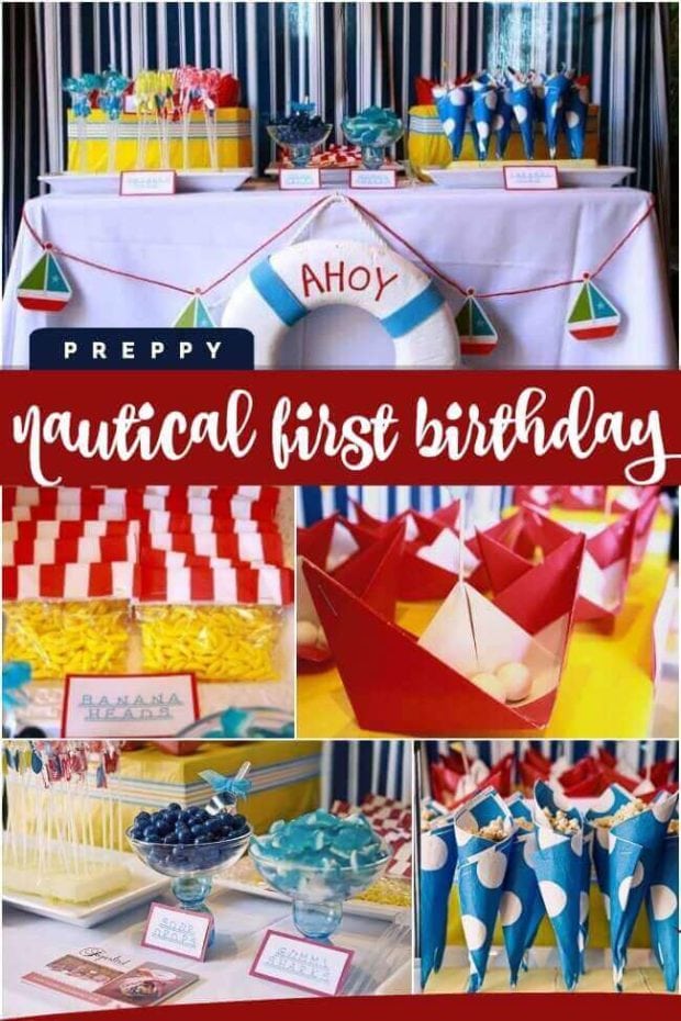 Preppy Nautical Birthday Party