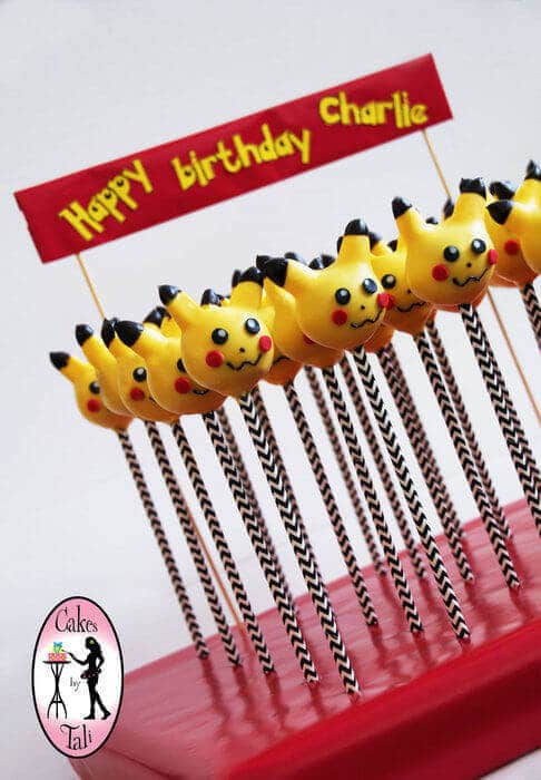 Pikachu Cake Pops