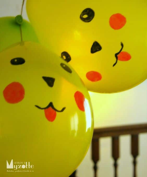 DIY Pikachu Balloons