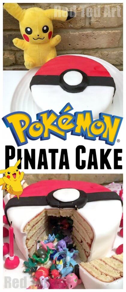 DIY Pokemon Pinata Cake