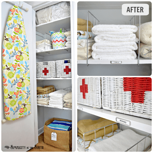 Linen Closet Organization