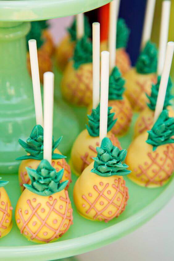 Pineapple Cake Pops