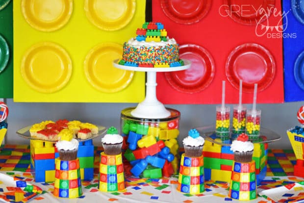 LEGO Themed Boy's Birthday Party