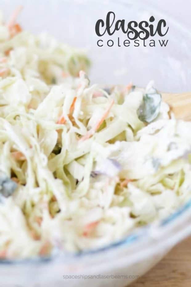 Classic Coleslaw Recipe - Spaceships and Laser Beams
