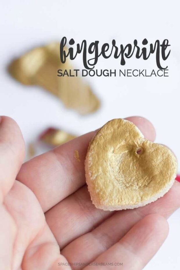 Fingerprint Salt Dough Necklace