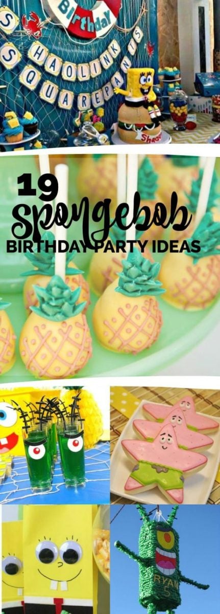 19 SpongeBob SquarePants Birthday Party Ideas - Spaceships and Laser Beams