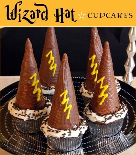 These point wizards hat cupcakes are as easy to make as they are fun!