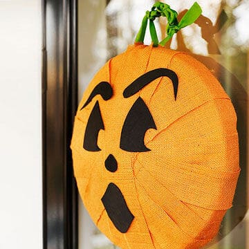 Halloween Pumpkin Wreath