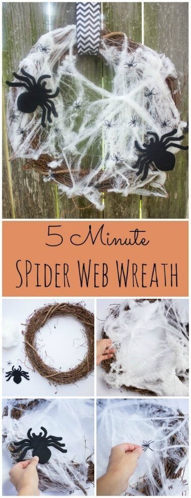 Easy Spider Web Wreath
