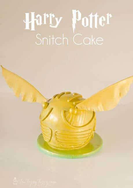 Create this magical snitch cake for a wizard's Harry Potter themed party.