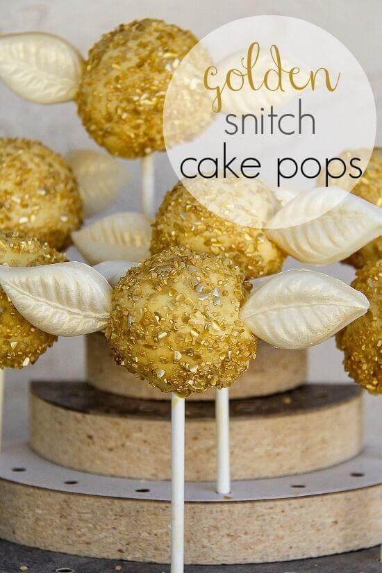 Delightful and delicious Golden Snitch Cake Pops will cast a spell on your guests.