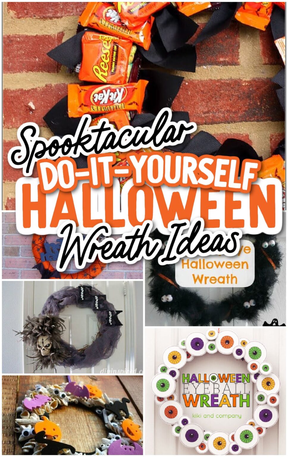 25 Spooktacular DIY Halloween Wreath Ideas - Spaceships and Laser Beams