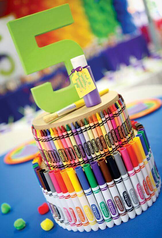 Crayola Art Party Centerpieces