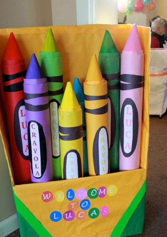 19 Creative Crayola Crayon Party Ideas - Spaceships and Laser Beams