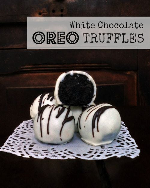 White Chocolate Oreo Tuffles