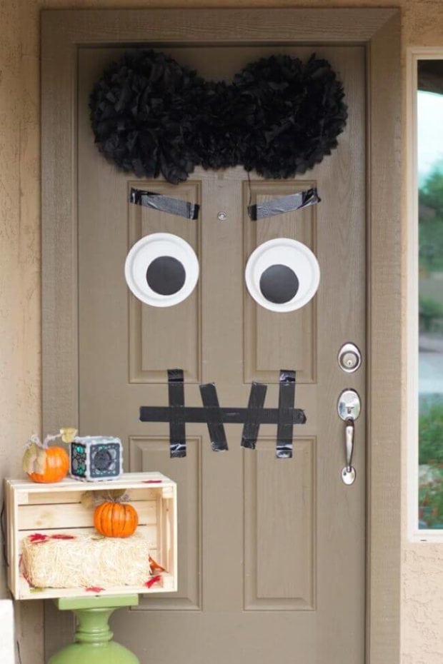 Halloween Door Decorating