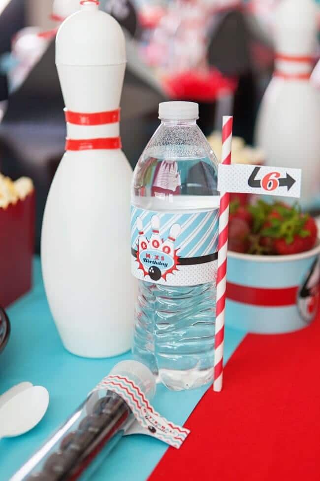 Boys Bowling Themed Birthday Party Food Party Table Decoration Ideas