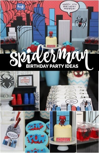 An Amazing Spiderman Boy’s Birthday Party - Spaceships And Laser Beams