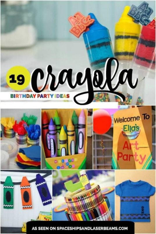 Creative Crayola Crayon Party Ideas Spaceships And Laser Beams