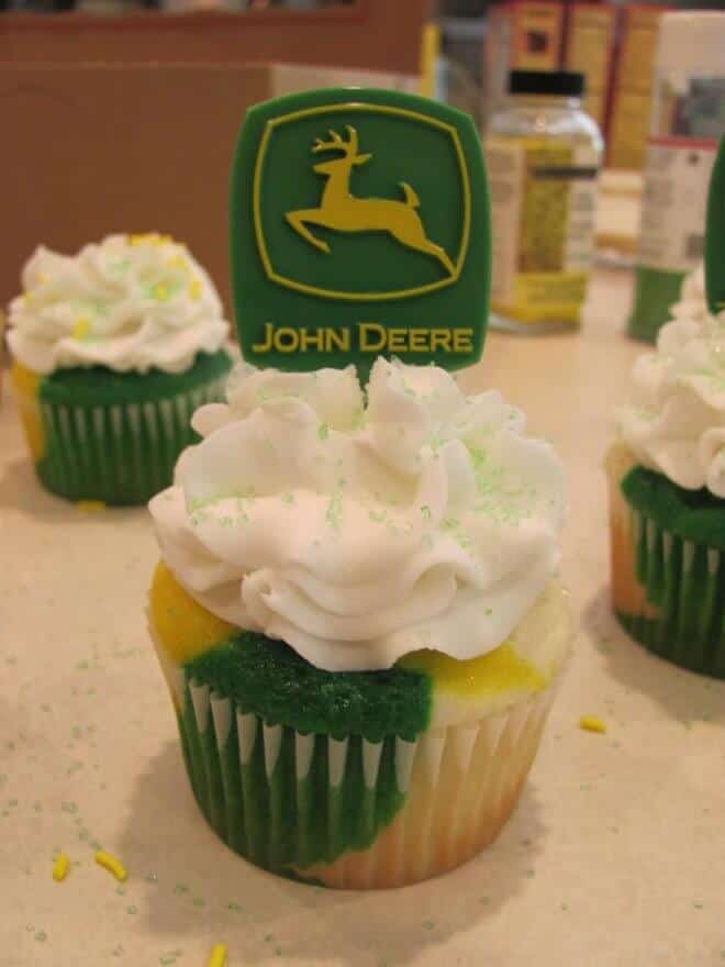 John Deere Cupcakes