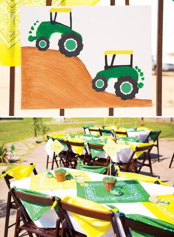 DIY Footprint Tractor Craft