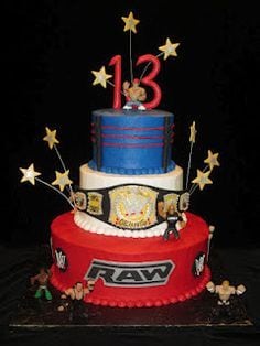WWE Birthday Party Cake