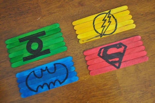 Justice League Popstick Crafts