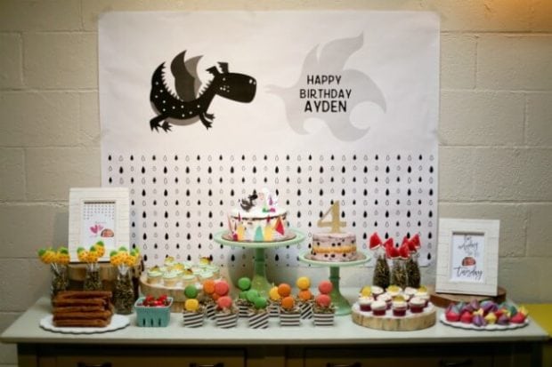 Dragons Love Tacos Birthday Party Dessert Table