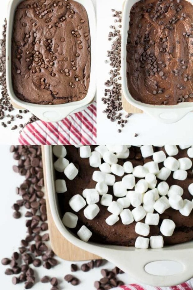 Peppermint Hot Chocolate Dump Cake Spaceships and Laser Beams