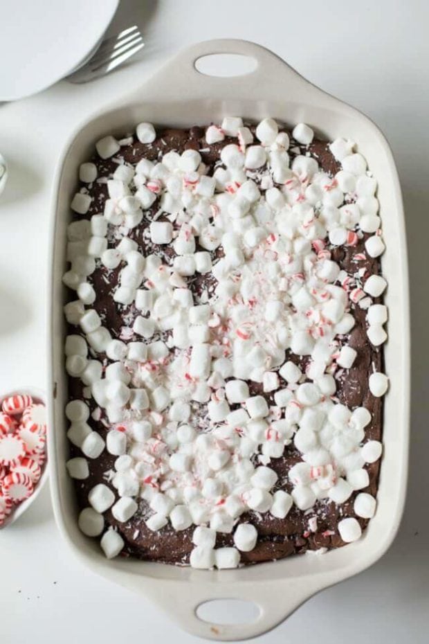 Peppermint Hot Chocolate Dump Cake Spaceships and Laser Beams