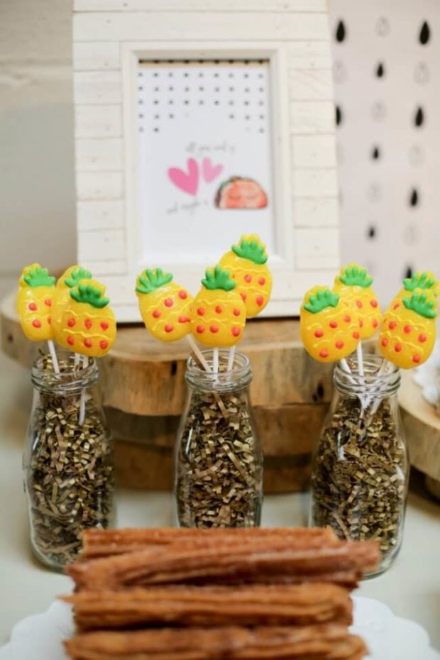Dragons Love Tacos Birthday party pineapples