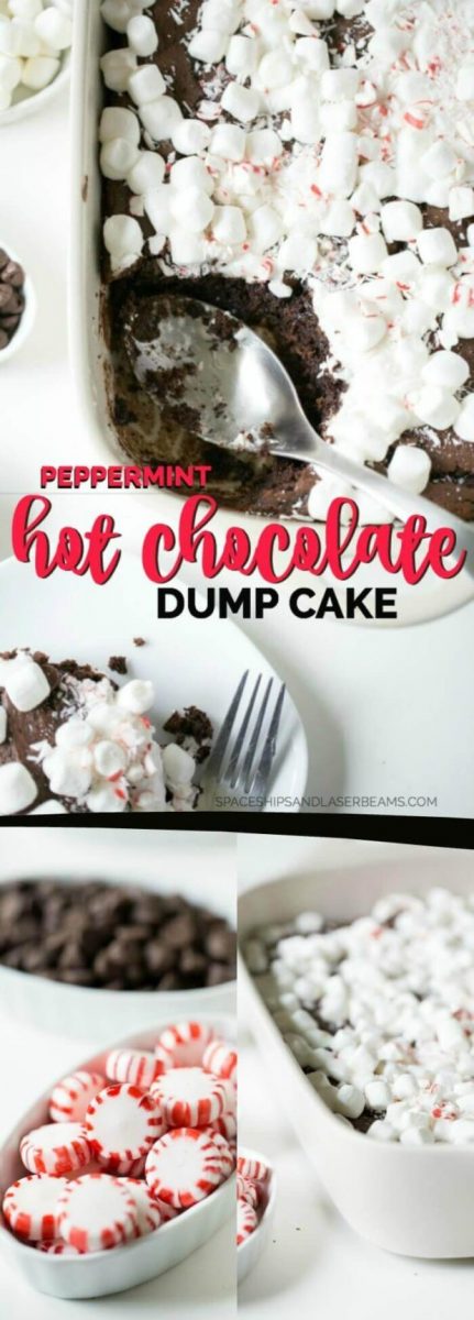 Peppermint Hot Chocolate Dump Cake Spaceships And Laser Beams