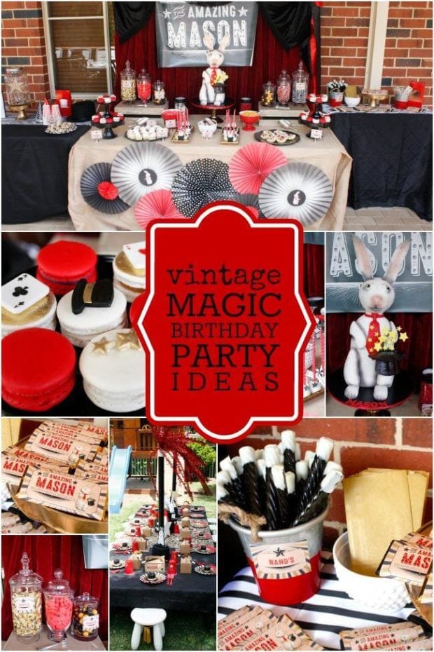 Vintage Magic 6th Birthday {Boy Party Ideas} - Spaceships and Laser Beams