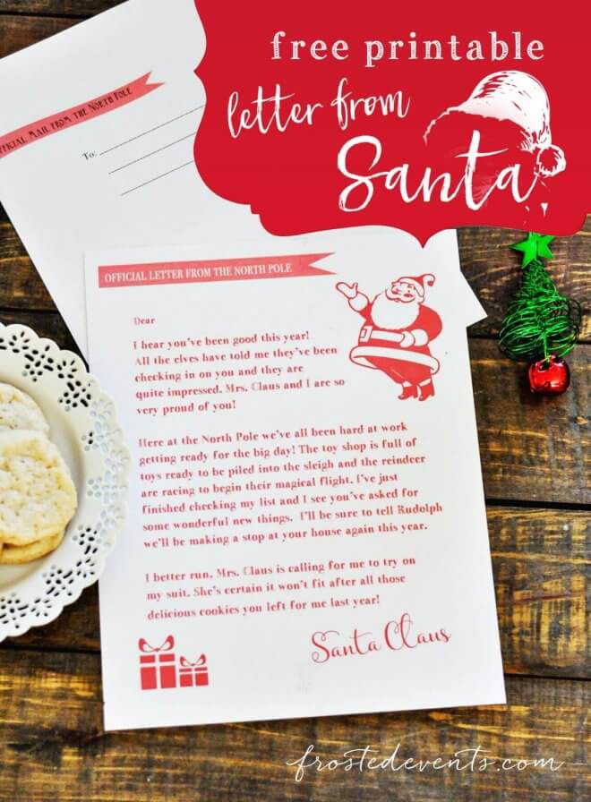 15 Free Printable Letters from Santa Templates - Spaceships and Laser Beams