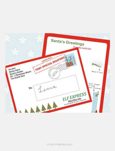 15 Free Printable Letters From Santa Templates - Spaceships and Laser Beams