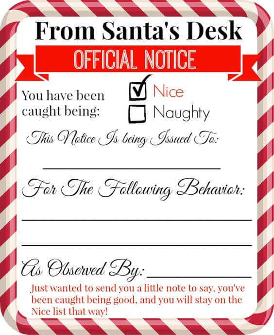 Elf On The Shelf Warning Letter Free Printable