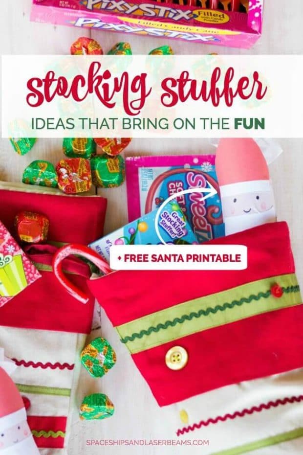 Fun Stocking Stuffer Ideas with Free Santa Printable - Spaceships and ...