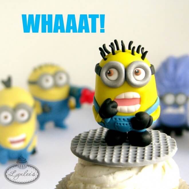 These amazing Minion Fondant Toppers can make even the simplest of cake relevant to your Despicable Me-themed party.
